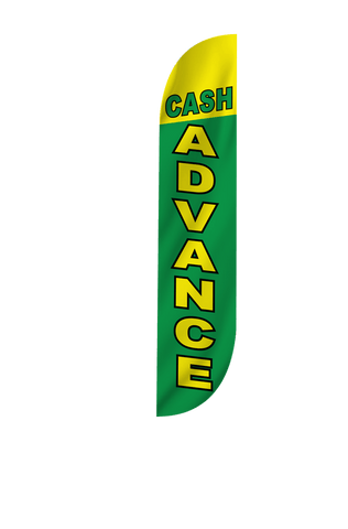 Cash Advance Feather Flag