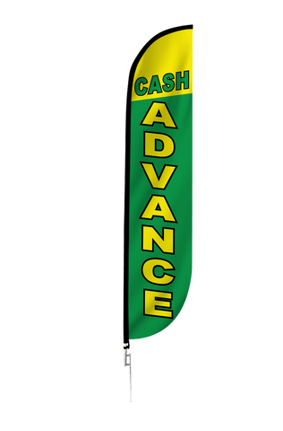 Cash Advance Feather Flag