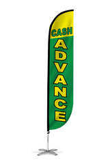 Cash Advance Feather Flag