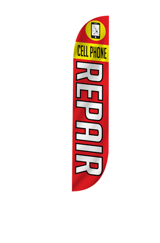 Cell Phone Repair Feather Flag