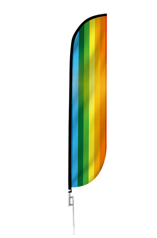 Rainbow Feather Flag