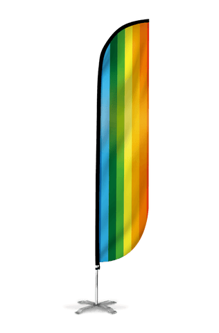 Rainbow Feather Flag