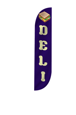Deli Feather Flag Blue