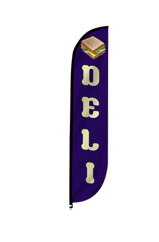 Deli Feather Flag Blue