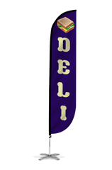 Deli Feather Flag Blue