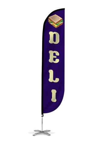 Deli Feather Flag Blue