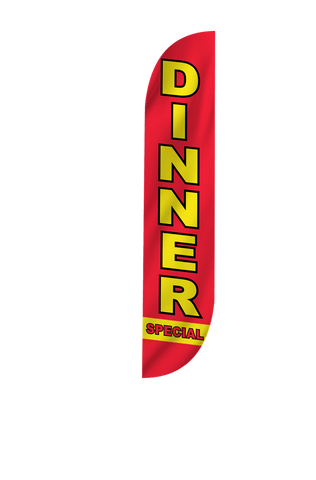 Dinner Special Feather Flag