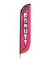Image of Donuts Feather Flag