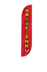 Drive-Thru Feather Flag Red