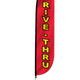 Drive-Thru Feather Flag Red