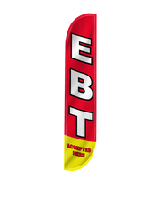 EBT Accepted Here Feather Flag