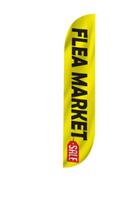 Flea Market Feather Flag Yellow