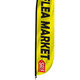 Flea Market Feather Flag Yellow