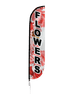 Image of Flowers Feather Flag Pink
