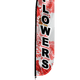 Flowers Feather Flag Pink