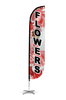 Image of Flowers Feather Flag Pink