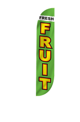 Fresh Fruit Feather Flag Green