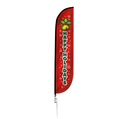 11' Christmas Happy Holidays Sign w/ Christmas Tree by Gemmy Inflatables