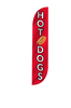 Image of Hot Dogs Feather Flag