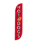 Image of Hot Dogs Feather Flag