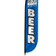 Ice Cold Beer Feather Flag
