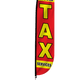 Income Tax Services Feather Flag in Red
