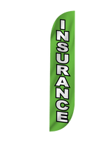 Insurance Feather Flag Green