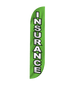 Image of Insurance Feather Flag Green