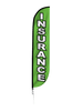 Image of Insurance Feather Flag Green