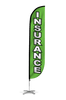 Image of Insurance Feather Flag Green