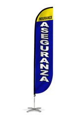 Insurance Aseguranza Feather Flag