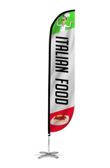 Italian Food Feather Flag