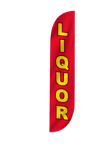 Liquor Feather Flag Flags by Look Our
