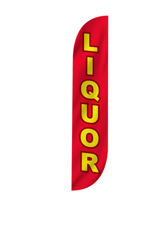 Liquor Feather Flag