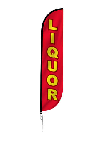 Liquor Feather Flag