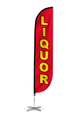 Liquor Feather Flag