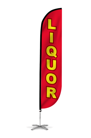 Liquor Feather Flag