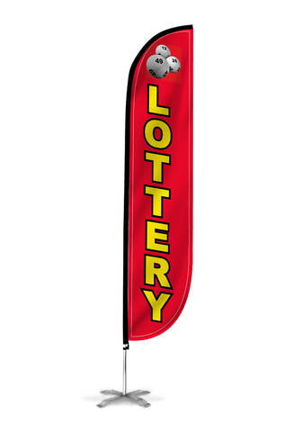 Lottery Feather Flag