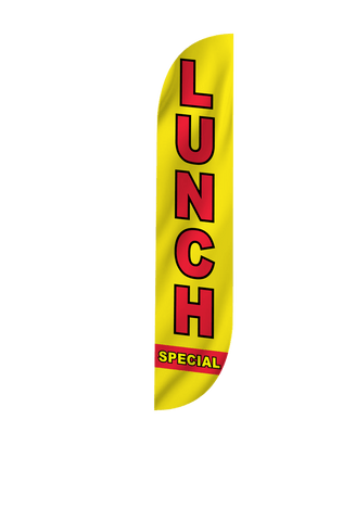 Lunch Special Feather Flag Yellow