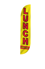 Lunch Special Feather Flag Yellow