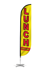Lunch Special Feather Flag Yellow