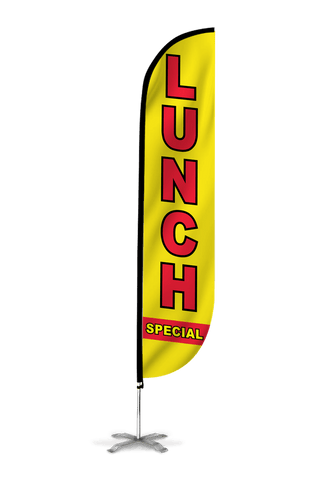 Lunch Special Feather Flag Yellow