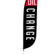 Oil Change Feather Flag - Black 12ft
