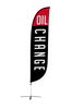 Image of Oil Change Feather Flag - Black 12ft