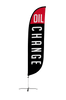 Image of Oil Change Feather Flag - Black 12ft