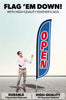 Image of Open Feather Flag