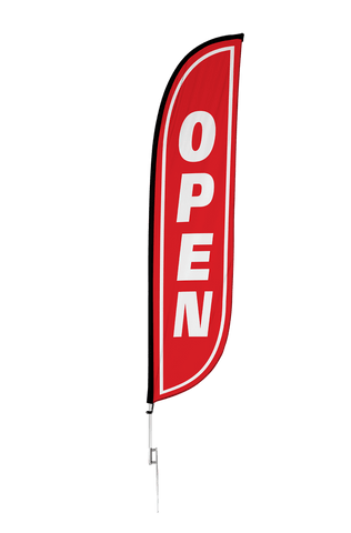 Open Feather Flag