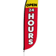 Open 24 Hours Feather Flag