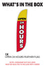 Image of Open 24 Hours Feather Flag