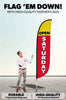 Image of Open Saturday Feather Flag